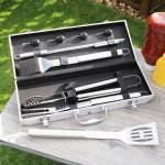 Ten Piece BBQ Tool Set with Carry Case