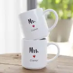 Personalised Mr & Mrs Stackable Mugs - Set of 2