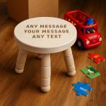 Children's Any Message Personalised Milk Stool
