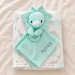 Personalised Baby Blanket & Comforter Set - Dino