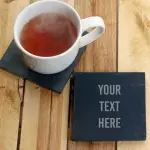 Slate Coasters - Any Message (Set of 4)