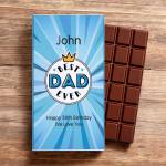 Best Dad Ever - Personalised Chocolate Bar 90g