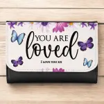 You Are Loved & Message Personalised Wallet/Purse