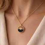 Tipperary Crystal Soleil Sunrise Pendant Gold