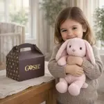 Pink Bunny Softie From Gosh 30cm Large