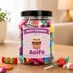 Happy Birthday - Personalised Sweets Jar