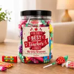 To The Best Teacher Ever - Personalised Sweets Jar