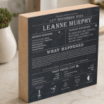 The Day You Were Born Personalised Photo Block