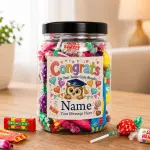 On your Junior Cycle Results - Personalised Sweets Jar