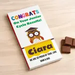 Congrats Junior Cycle / Leaving Cert Results - Personalised Chocolate Bar 90g