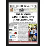 Dublin Marathon Winner - Male Newspaper Spoof