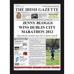 Dublin Marathon Winner - Female Newspaper Spoof