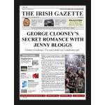 George Clooney Secret Romance With- Newspaper Spoof