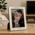 Silver Plated Frame - Engraved With Your Message 5 x 7