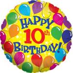 Happy 10th Birthday Balloon in a Box