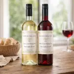 Framed Any Message Personalised Wine