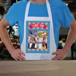 I Love You - Personalised Photo Apron