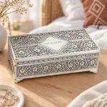 Antique Silver Jewellery Box (Free Engraving)