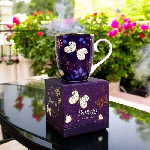 Tipperary Single Butterfly Mug - The Cabbage White