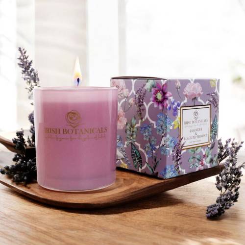 Irish Botanicals Lavender & Black Peppermint Candle