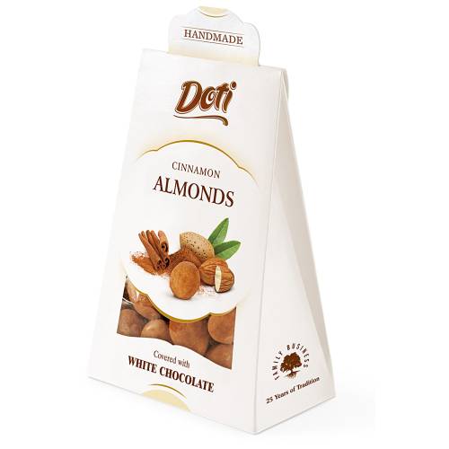 Almonds in White Chocolate and Cinnamon 100g