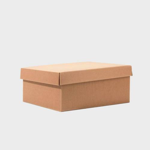 Fluted Card Hamper Box with Drop On Lid