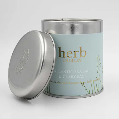 Herb Dublin Atlantic Sea Salt Candle In Tin