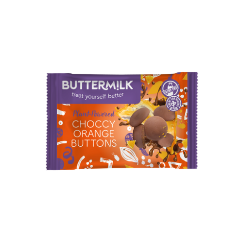 Choccy Orange Buttons From Buttermilk 42g
