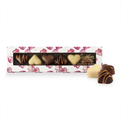 Butlers Chocolate Hearts Stick with 6 Hearts 75g