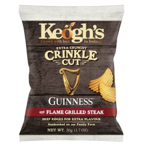 Keoghs Crinkle Cut Guinness And Flame Grilled Steak 50g