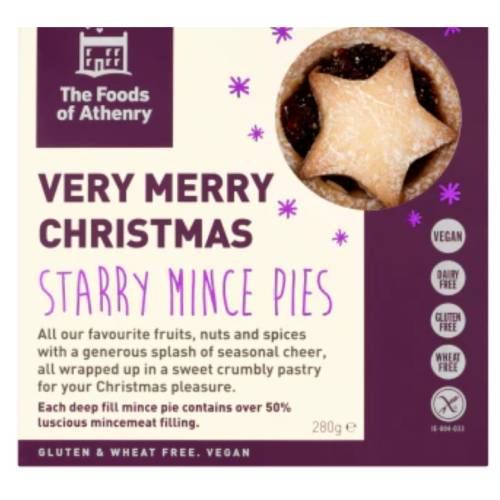 Gluten Free Very Merry Starry Mince Pie (70g x 4)