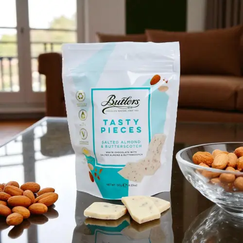Butlers White Salted Almond & Butterscotch Bark 120g