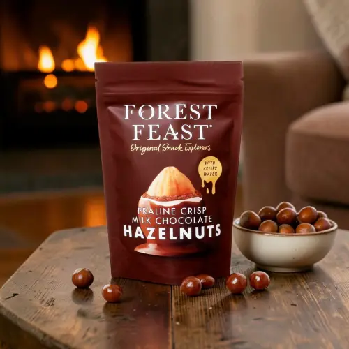 Forest Feast Praline Milk Chocolate Hazelnuts 100g
