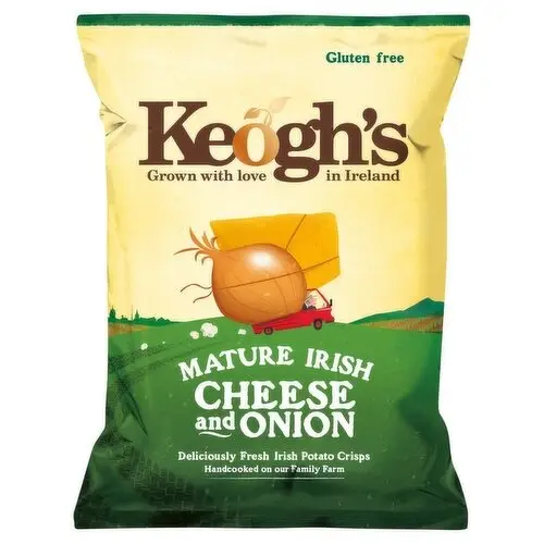 Keogh's Crisps Mature Irish Cheese & Onion 125g