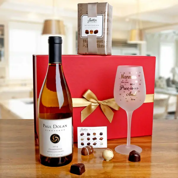 Nannas like You Glass, Chocs & White Wine