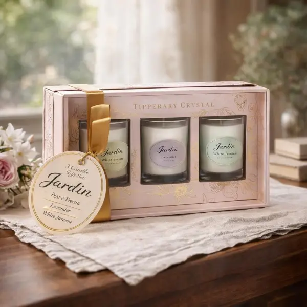 Tipperary Crystal Jardin Set of 3 Mini Candles