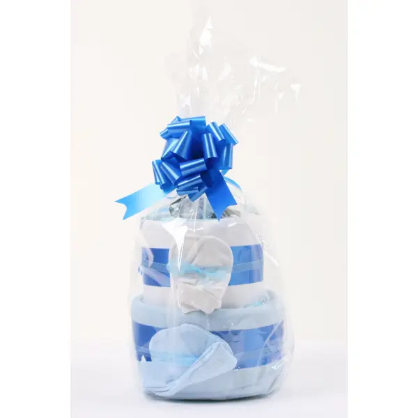 Baby Boy Luxury Two Tier Nappy Cake