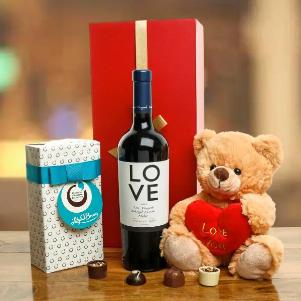 Love Malbec, Love You Teddy & Lily O Brien's Chocs
