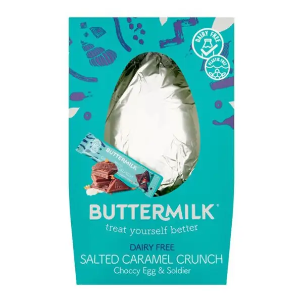 Dairy-Free Salted Caramel Crunch Easter Egg from Buttermilk