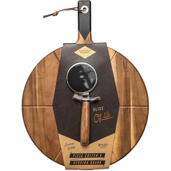 Pizza Cutter And Serving Board