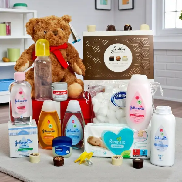Baby Pamper and Bathtime Hamper (Neutral)