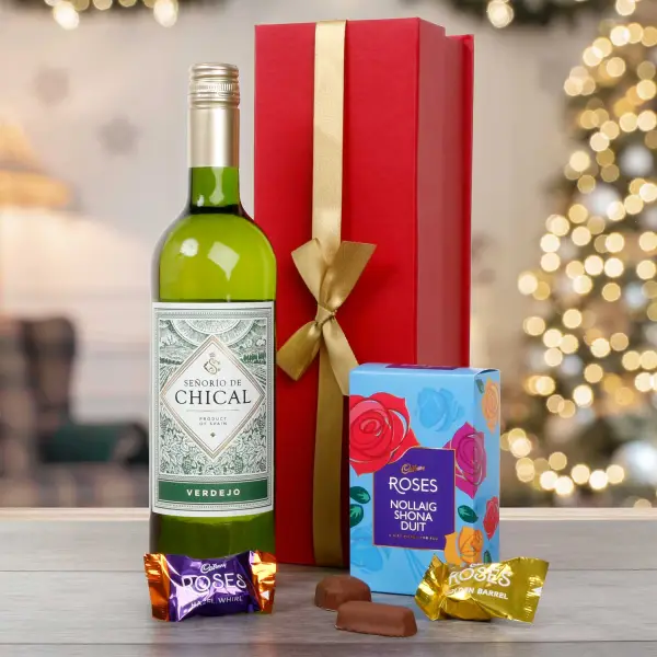 White Wine & Nollaig Shona Duit Roses