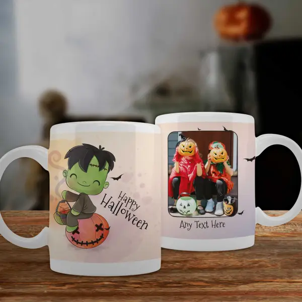 Happy Halloween Frankenstein - Personalised Mug