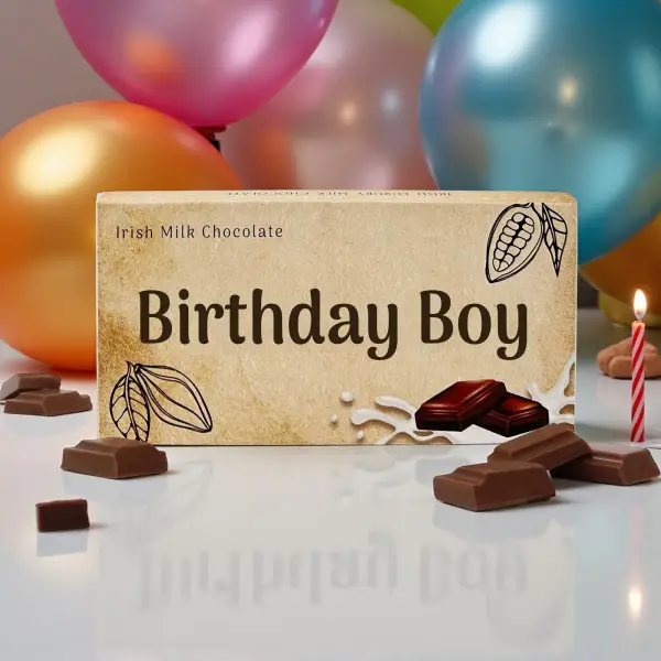 Birthday Boy - Irish Milk Chocolate Bar 90g