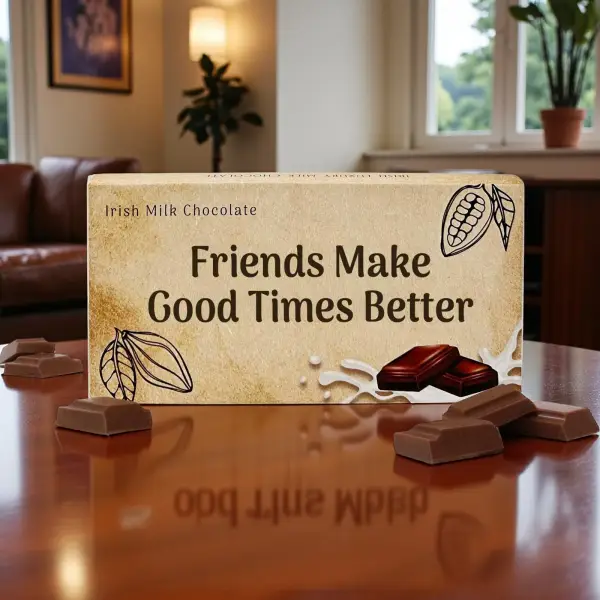 Friends Make Good Times Better - Irish Milk Chocolate Bar 90g