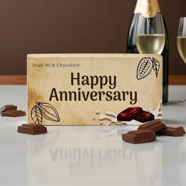 Happy Anniversary - Irish Milk Chocolate Bar 90g