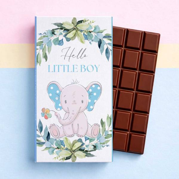 Hello Baby Boy Chocolate Bar 90g