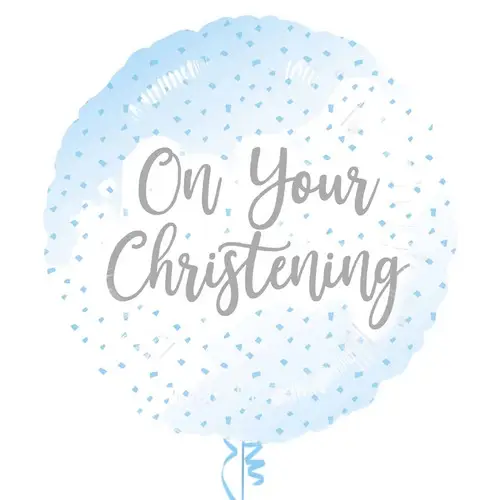 On Your Christening Blue Balloon in a Box