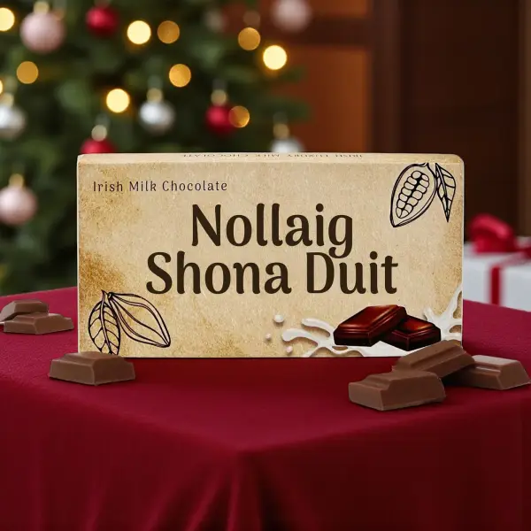 Nollaig Shona Duit - Irish Milk Chocolate Bar 90g