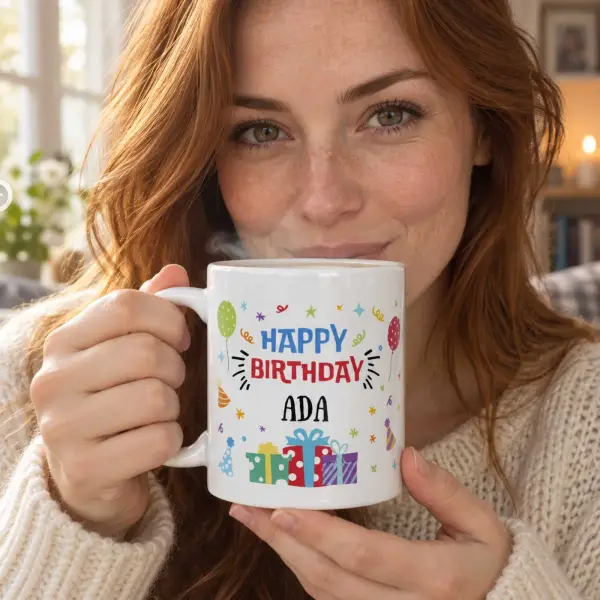 Happy Birthday Celebration - Personalised Mug